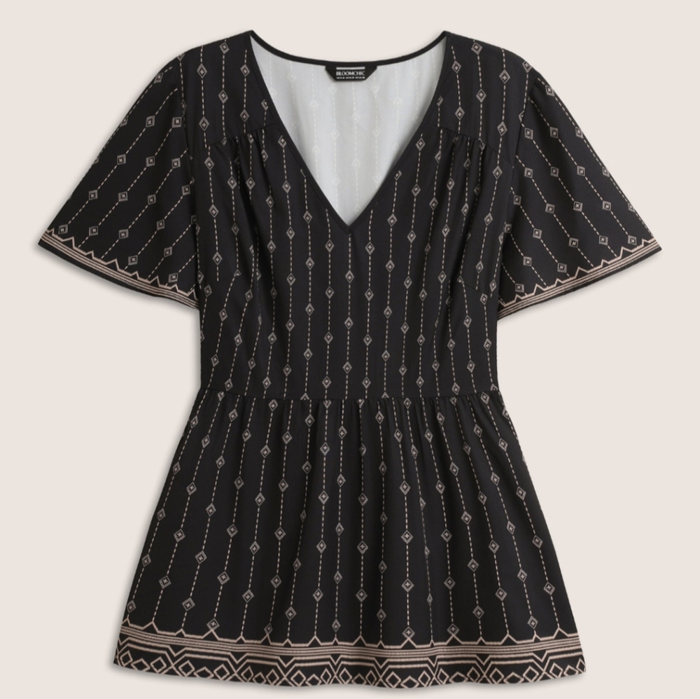 BloomChic Geometric print blouse